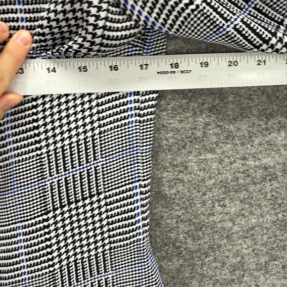 Brooks Brothers Blouse Women 2 Gray Plaid V-Neck Long Sleeve Pullover Casual - Picture 5 of 7